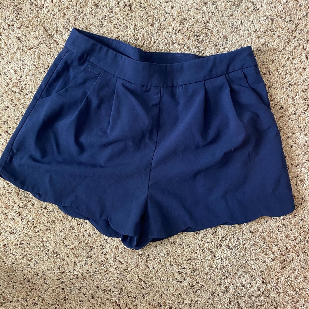 Navy blue boutique shorts